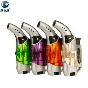 GF-863 Wholesale Cheap Home Use Windproof Mini Plastic Cigar Gas Smoking Butane Torch Lighter