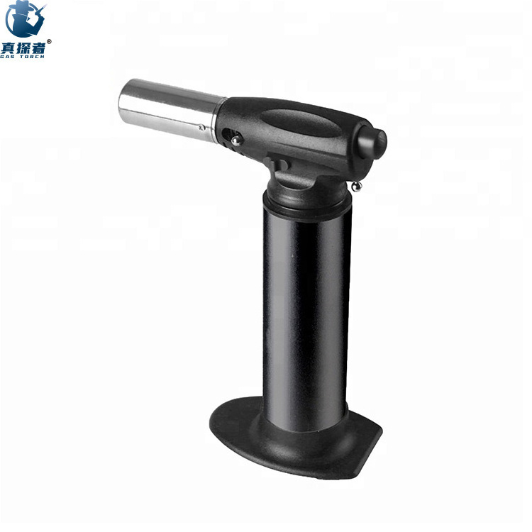 GF-877A High Temperature Heating Cooking Kitchen Zinc Alloy Butane Gas Flame Torch Lighter