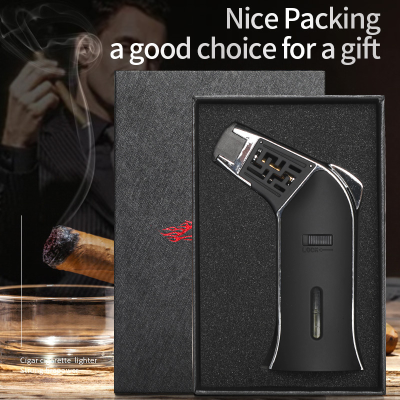 GF-868 Christmas Gift Smoking gift Blow Torch Cigar Micro Portable Gas Blow Torch Lighter for Cigar