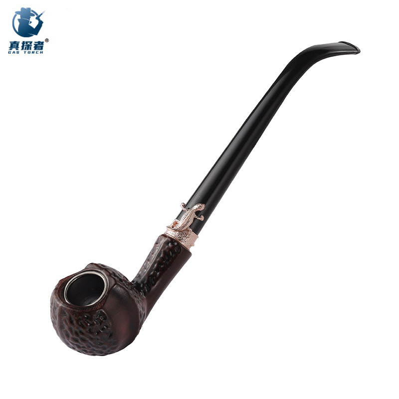 SP704 wholesale factory outlets lightweight wood long handle cigarette smoking tobacco pipe for tobacco