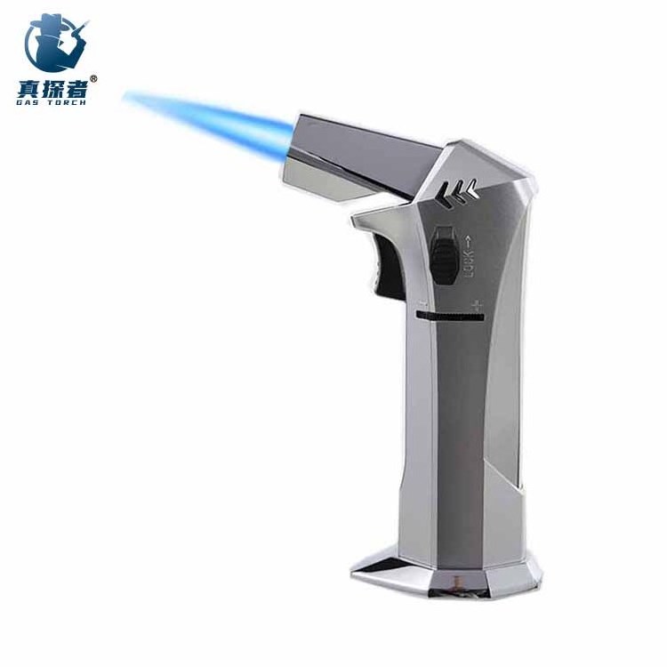 GF-915 Adjustable Single Jet Flame Windproof Torch Lighter Butane Refillable Gas Lighter for Grill