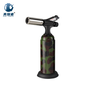 GF-9261 Outdoor Portable Brazing Double Butane Gas Blow Torch Jet Lighter Pistol for Camping