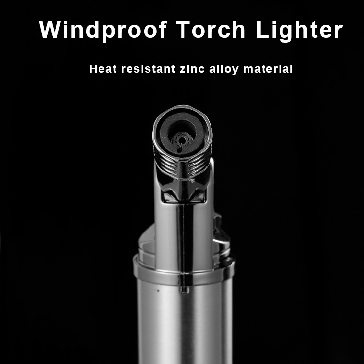 Gf-910 2024 Professional Portable Cigar Refillable Small Torch Jet Lighter Butane