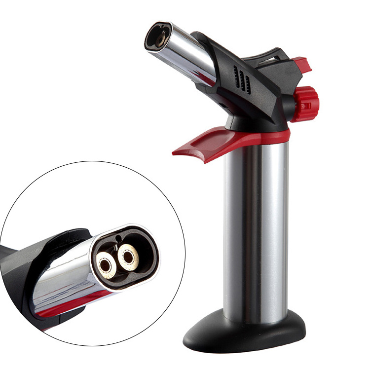 GF-8761A High Quality Butane Kitchen Jet Flame Gas Torch Lighter Gun Design With Valve