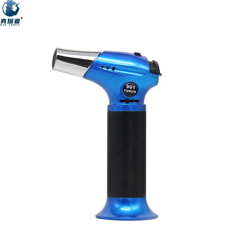 GF901 China Best Manufacturer Jet Flame Gun Outdoor Kitchen Cooking Metal Butane Torch Lighter