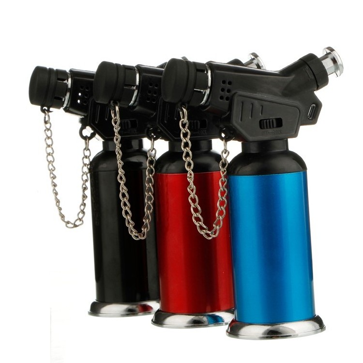 GF-861 Cheap Jet Flame Mini Refillable Gas Butane Cigar Torch Lighter for Smoking