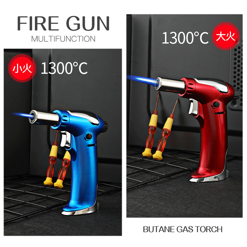 Gf-905 2024 Soldering Torch Welding Tool Flame Kitchen Cooking Butane Torch Gas Jet Lighter Windproof