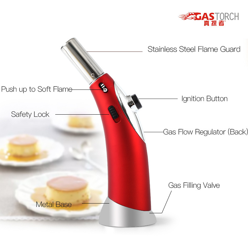 Gf-922 China Supplier Direct Butane Gas Flame Torch Gun Shaped Cigarette Lighter