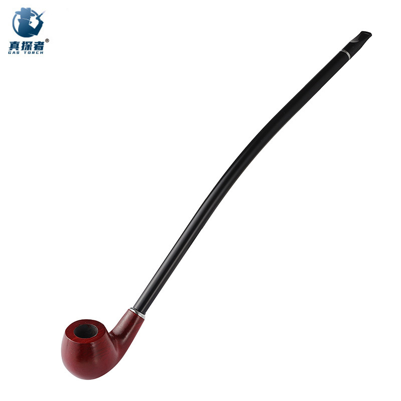 SP704 wholesale factory outlets lightweight wood long handle cigarette smoking tobacco pipe for tobacco