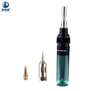 GF-LTT Portable cordless mini welding pen type multi-purpose butane gas soldering iron kit with different tips