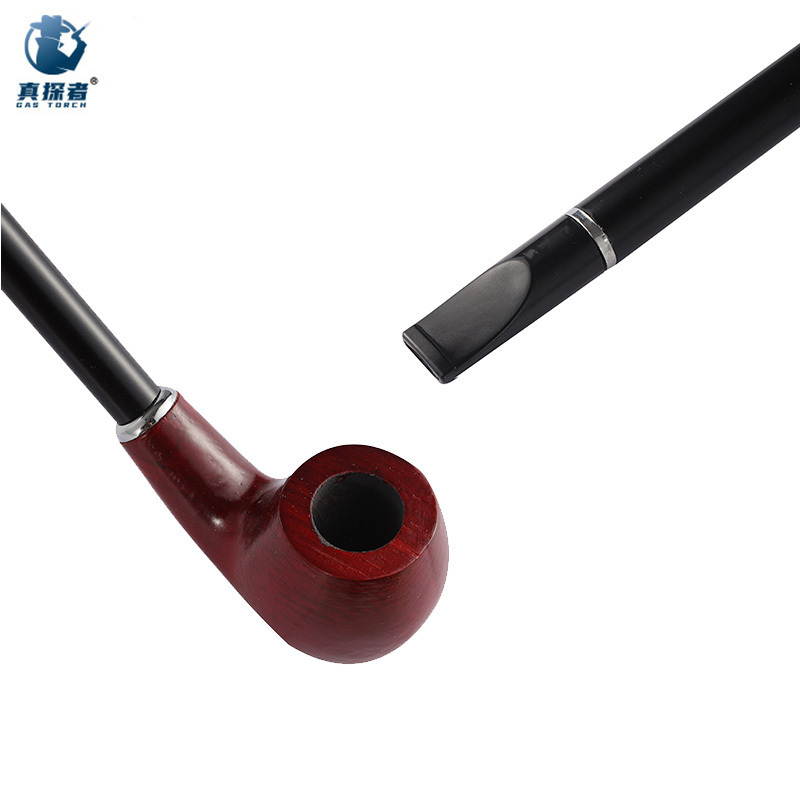 SP704 wholesale factory outlets lightweight wood long handle cigarette smoking tobacco pipe for tobacco