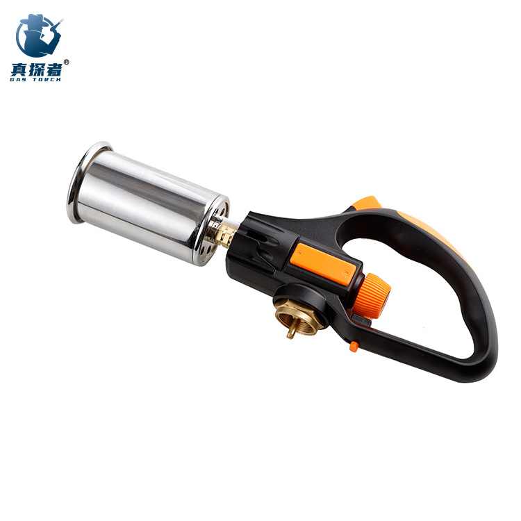 GF-8011 Customer Logo propane outdoor windproof camping bbq gas big flame torch lighter