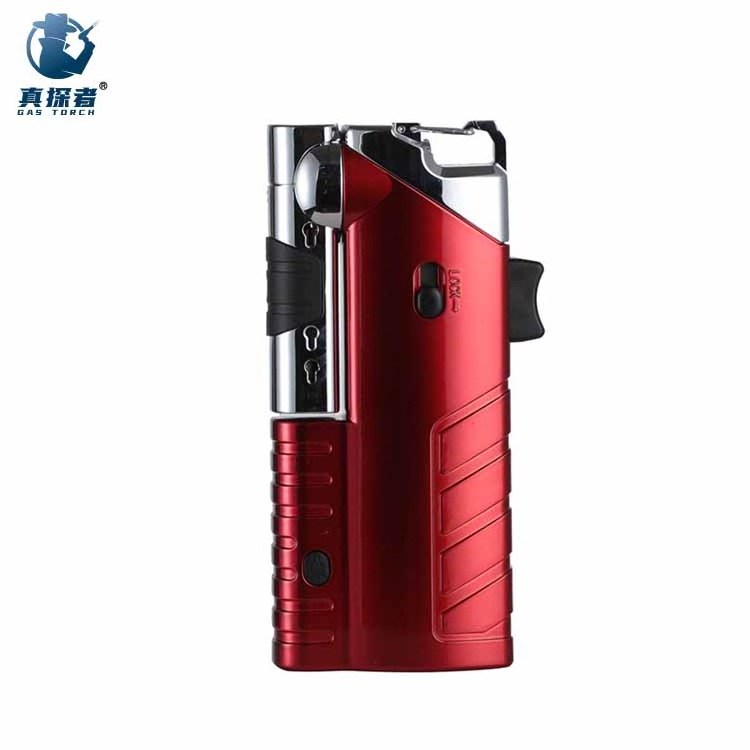 GF -912 Hot sales metal survival tool windproof outdoor butane torch lighter refill