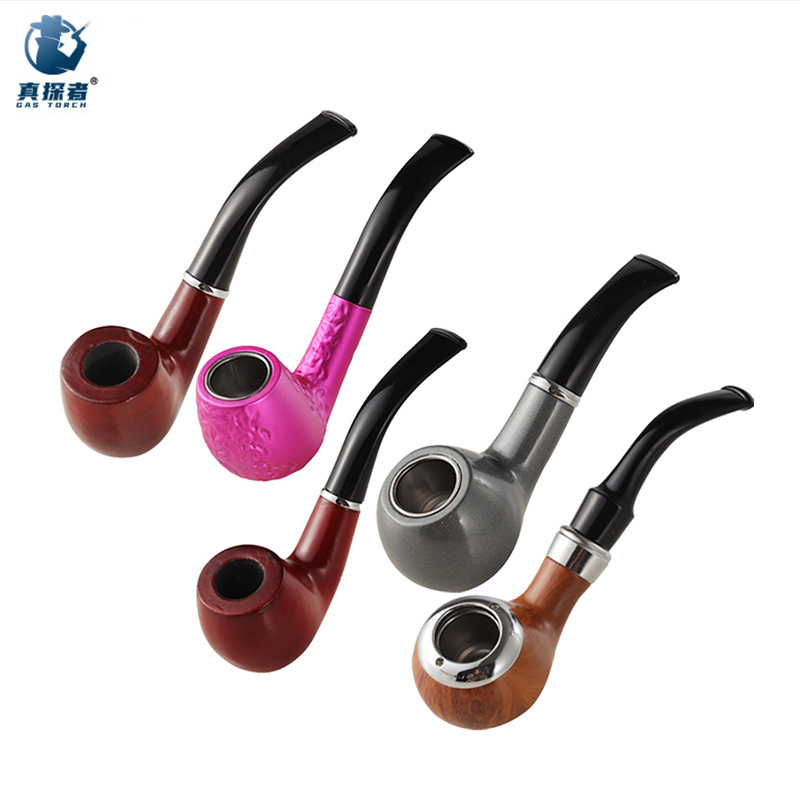 SP651 Classical Gift Cigar Smoking Pipe Tobacco Small Wooden Pipe