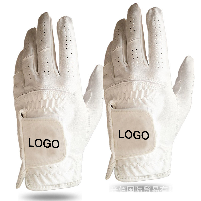 SSG002 Wholesale custom logo High Quality Men winter Non-slip cabretta Leather Golf Gloves