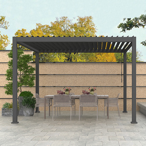 Retractable Solar Panel Roof Motorized Louver Gazebo Turkey Aluminium Pergola And Gazebos Outdoor