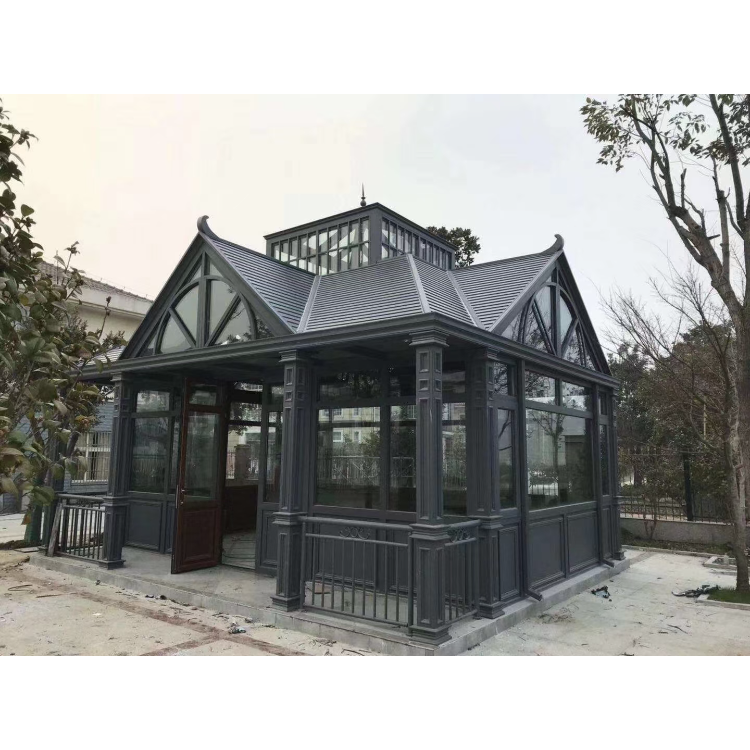 House Window Glass Design Prefab Sun Porch Patio Screen Enclosure For Home Garden Design Balcony Window Aluminum Fram Sunroom