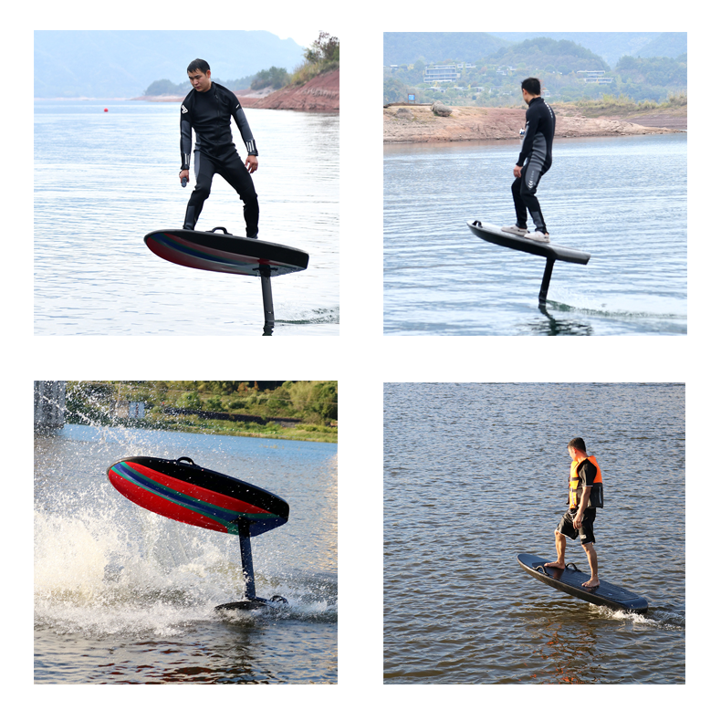 Wood Blue Design Factory Custom Electric Foil Board E Foil Hydrofoil Board Power Surfing Surfboard Efoil Battery Propeller