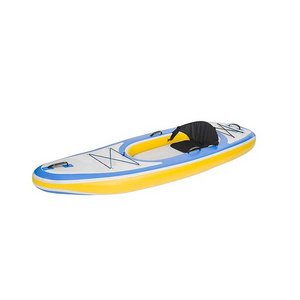 Single Seat One Person Inflatable Cheap Canoe Sit on Top Single People Fishing Pedal Kayak Rowing Boats Customized Logo 3 Year