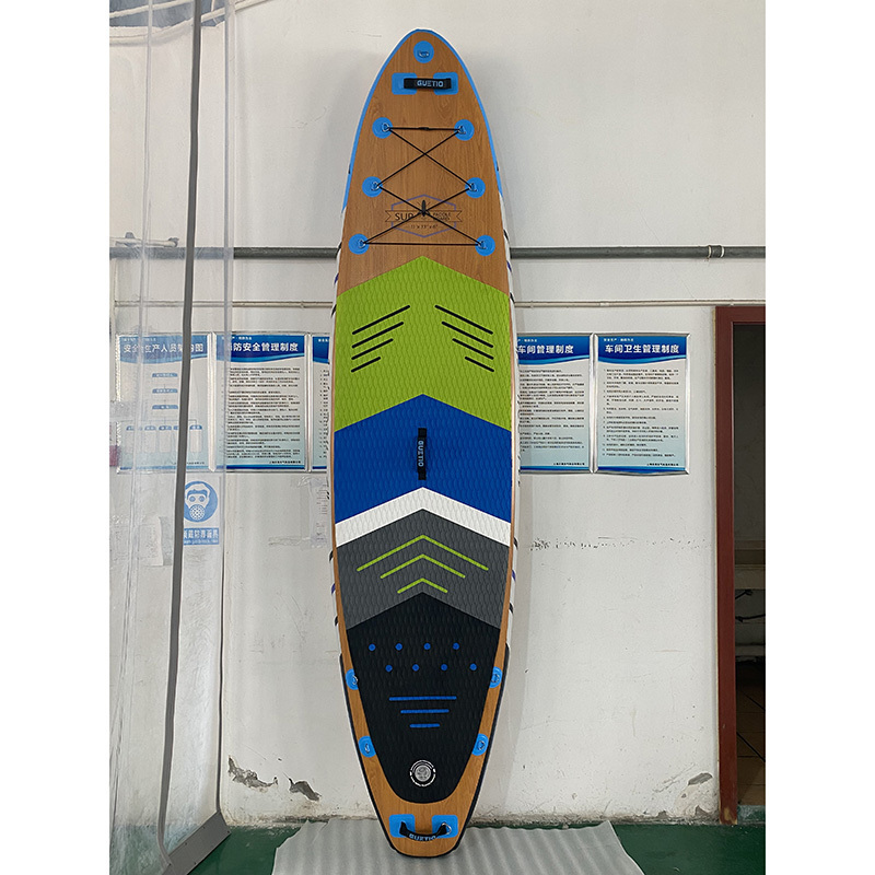 GUETIO 7 days to ship high-end wood grain surfboards Dropshipping OEM sup bord standup paddle board sub boards