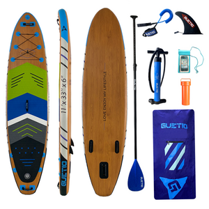 GUETIO 7 days to ship high-end wood grain surfboards Dropshipping OEM sup bord standup paddle board sub boards