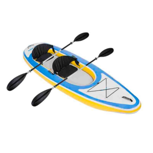 BLK Friday 50% Discount CE Certificate Drop Stitch Canoe/Kayak Rowing Boat 2 Person Fishing Tandem Kayak