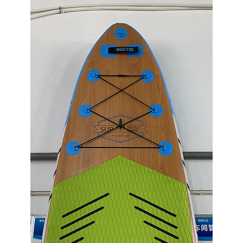 GUETIO 7 days to ship high-end wood grain surfboards Dropshipping OEM sup bord standup paddle board sub boards