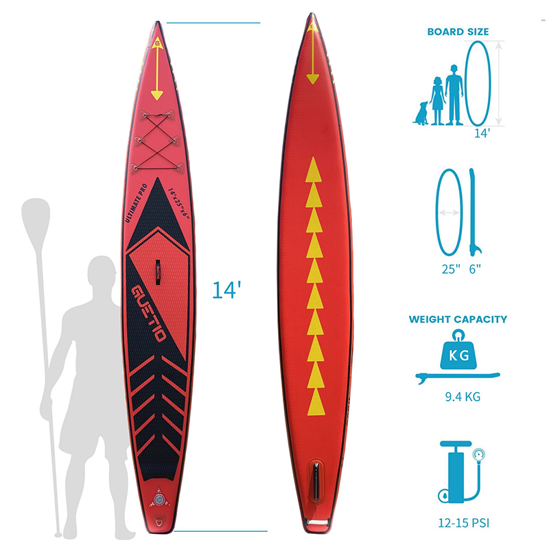 China Factory Surfboard Inflatable SUP Paddleboard PVC Surfboard Race Sup Inflatable Paddle Board