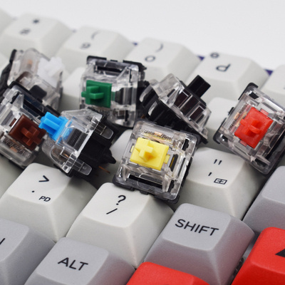 GATERON KS-8  USB 3pin 5pin push button yellow brown black red white blue green mechanical keyboard switch.