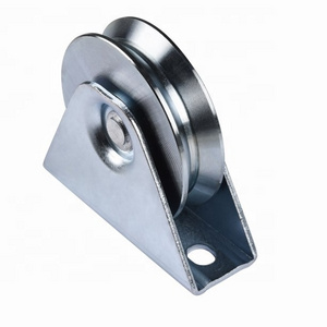 Universal Zinc Galvanized Steel Sliding System Bottom Caster Wheel Roller Pulley for Entrance Gate Fence Door