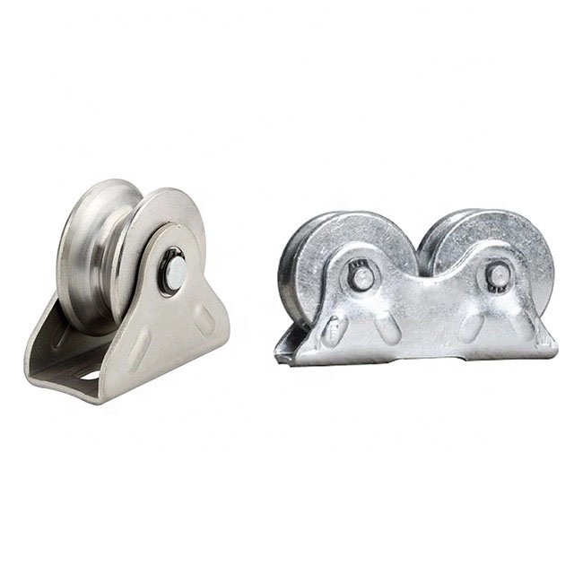 Popular V Groove Double Bearings Sliding Hardware Sliding Gate Wheel for Sliding Window and Gate