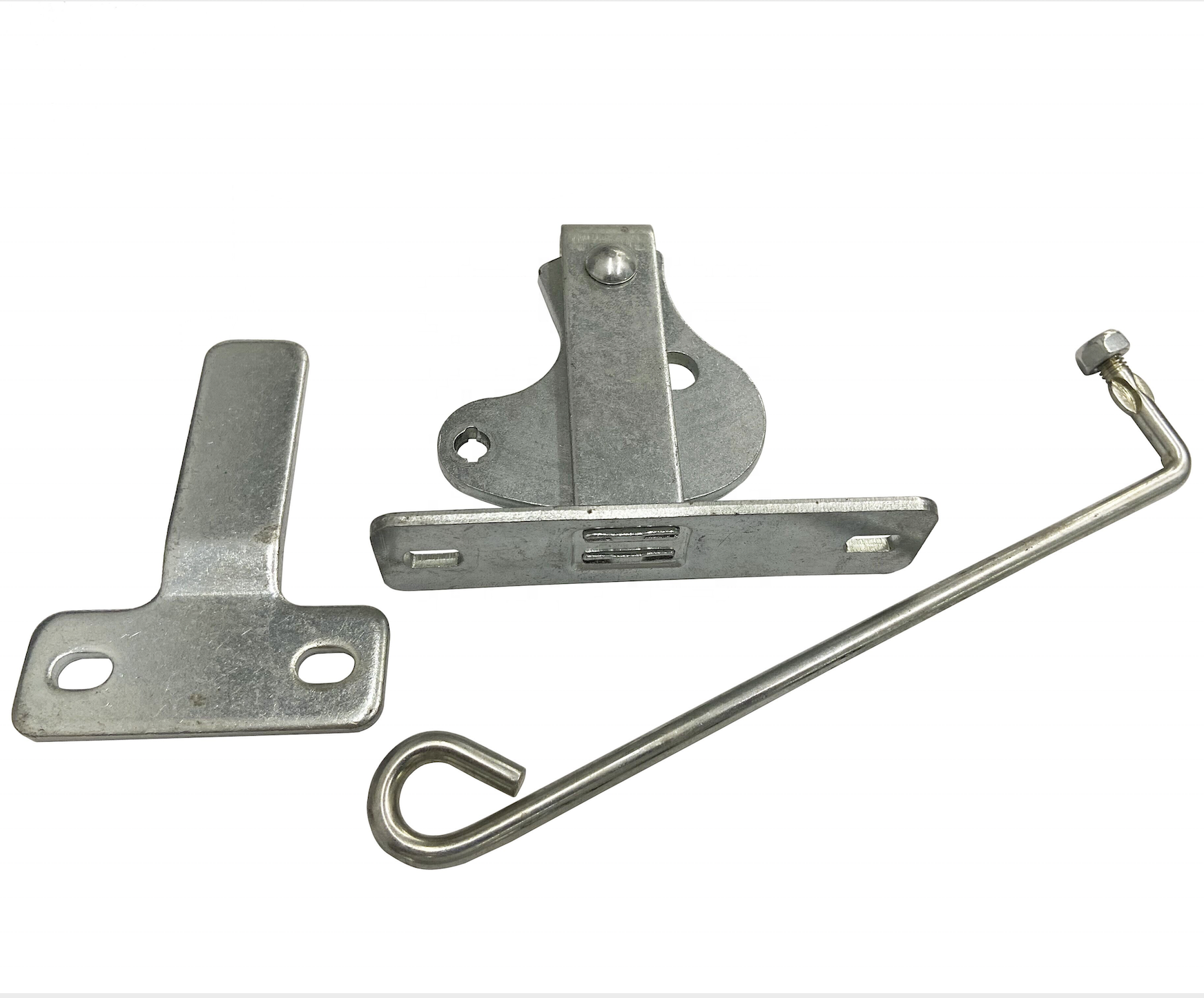 zinc plated swing gate D Latch and Striker and round hook handle