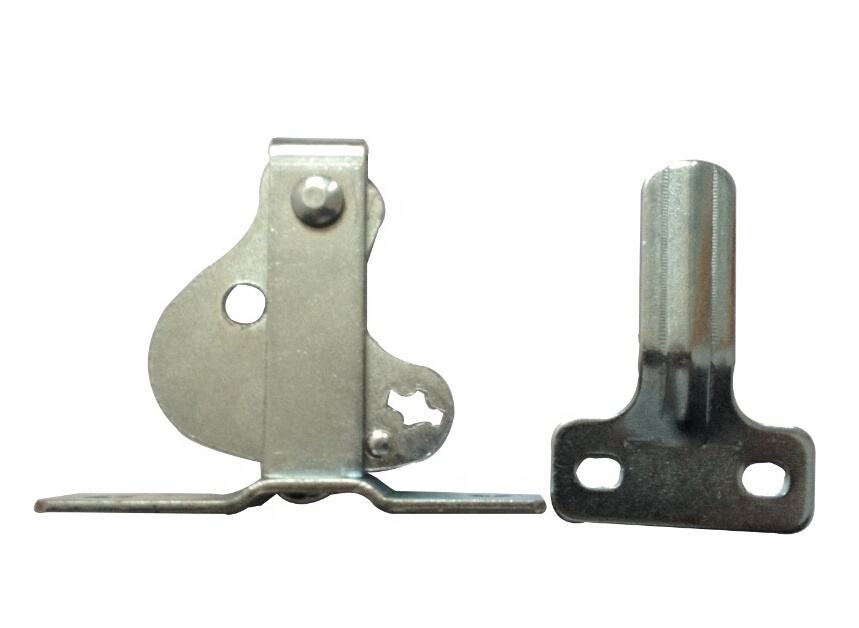 zinc plated swing gate D Latch and Striker and round hook handle