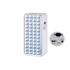 Solar Panel Rechargeable AC DC Power Emergency Light With USB Output