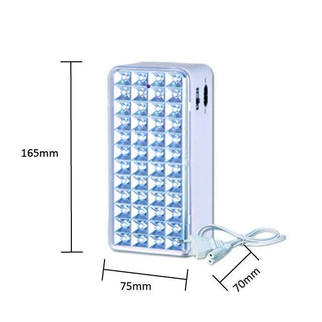 Solar Panel Rechargeable AC DC Power Emergency Light With USB Output