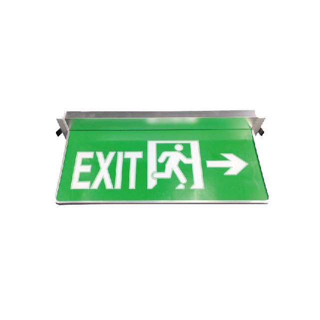 4W recessed emergency led exit light with lighting guide blade signs