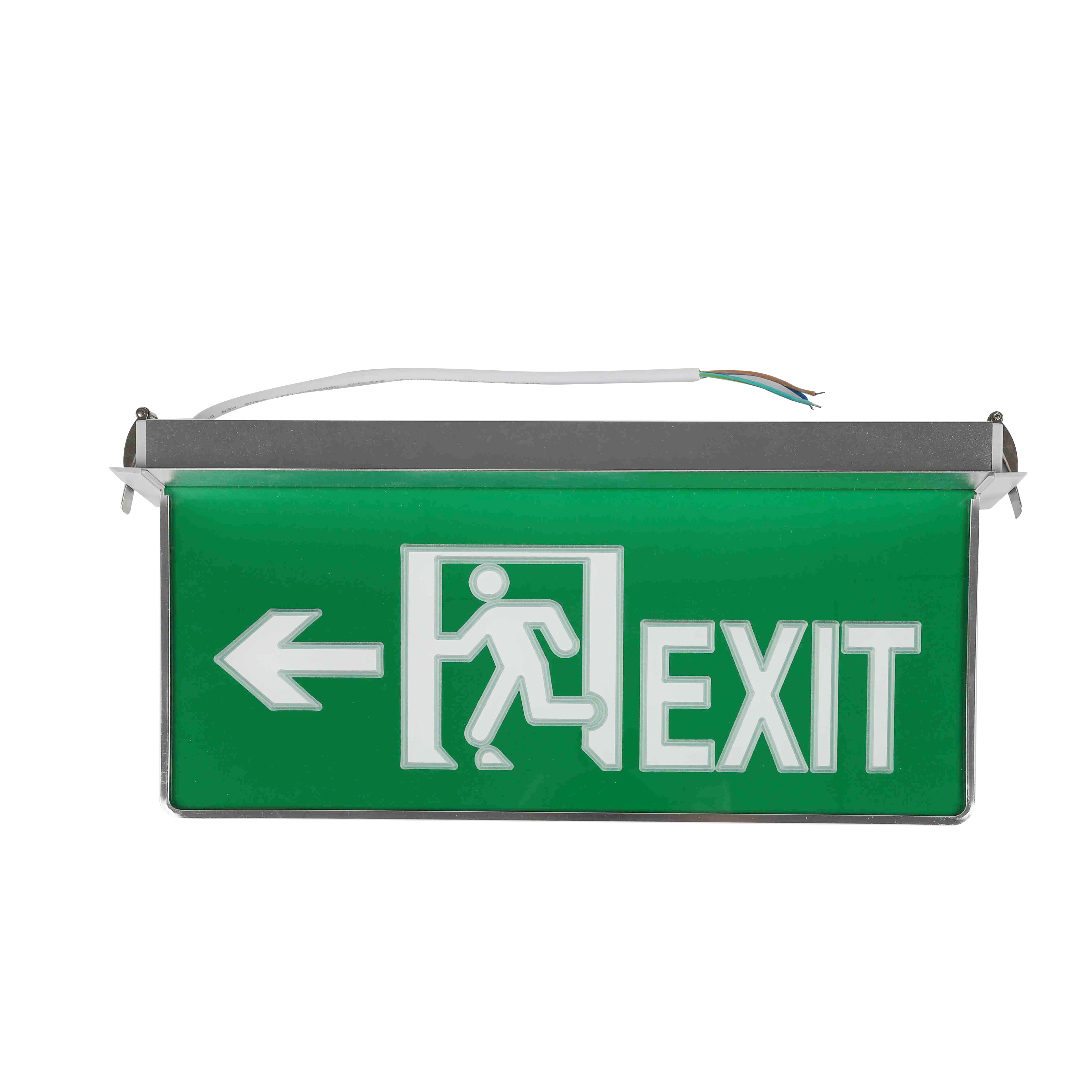 4W recessed emergency led exit light with lighting guide blade signs