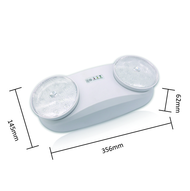 Lead Acid Battery LED Emergency Twin Spot Light With Non-Maintained Mode