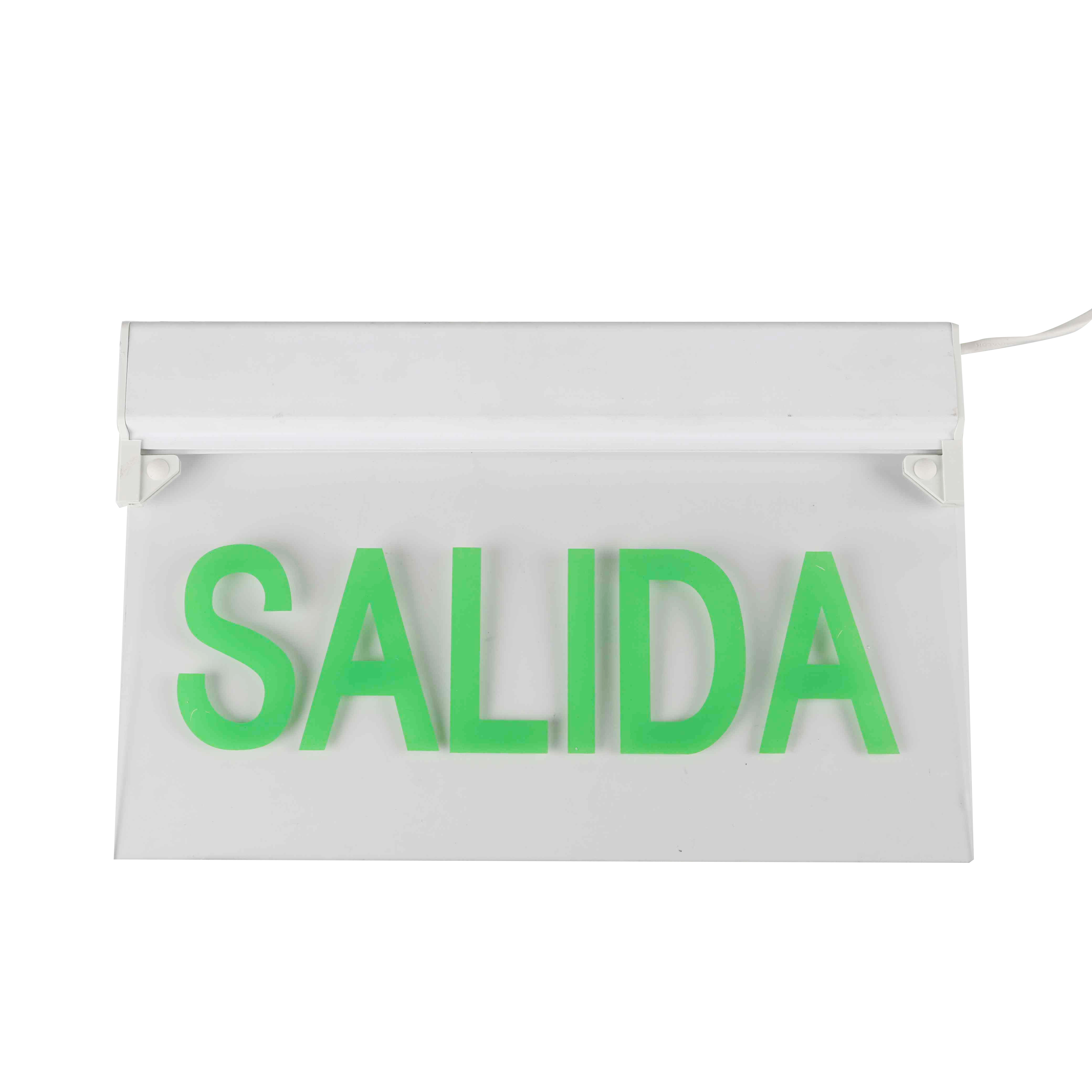 Exit Sign Waterproof LED Emergency Light Sided Business Sign Green