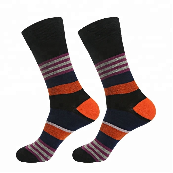 Cheap wholesale custom print colorful dress men socks