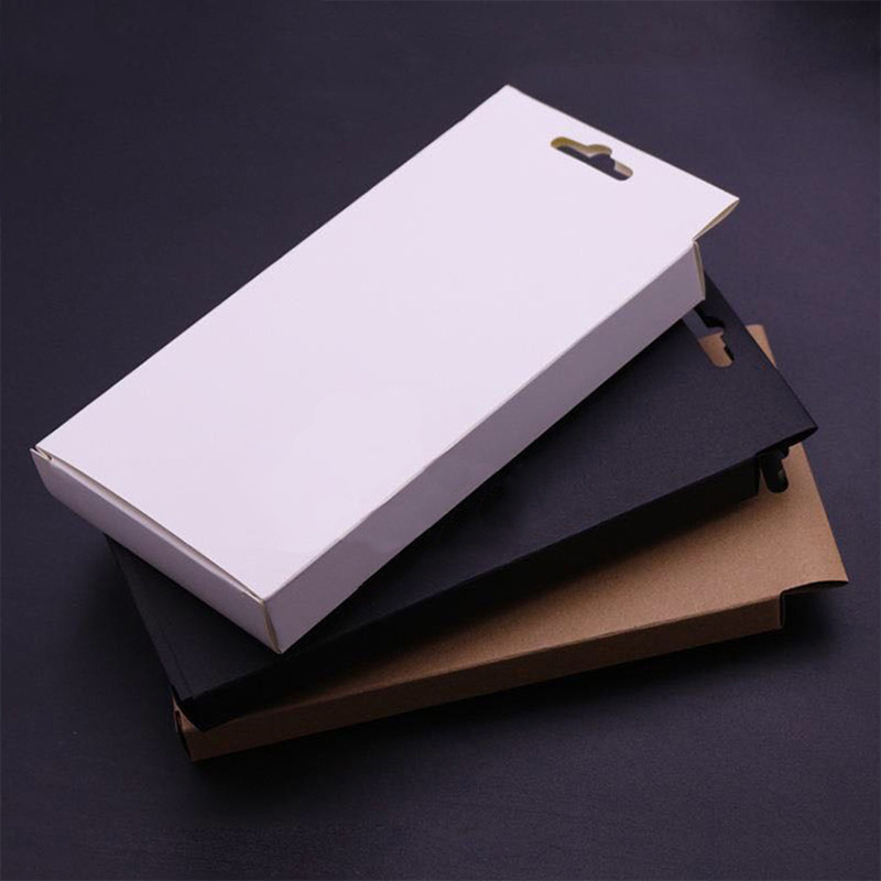 Biodegradable Eco - Friendly Kraft Paper Packaging Phone Case Drawer Packaging Box Package For Phone Case Paper Boxes