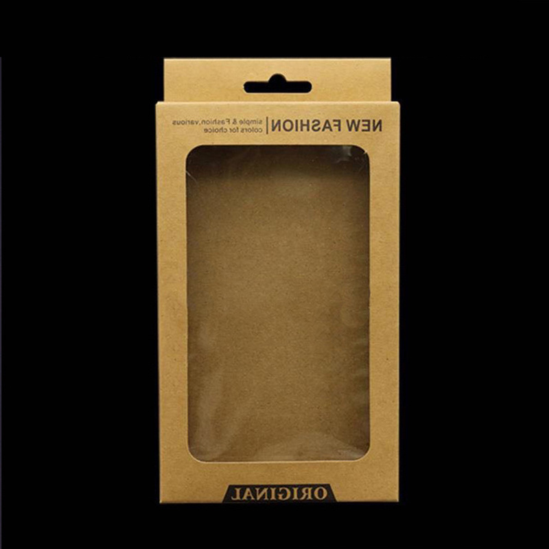 Biodegradable Eco - Friendly Kraft Paper Packaging Phone Case Drawer Packaging Box Package For Phone Case Paper Boxes