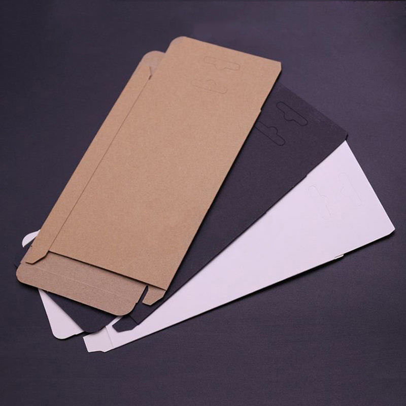 Biodegradable Eco - Friendly Kraft Paper Packaging Phone Case Drawer Packaging Box Package For Phone Case Paper Boxes