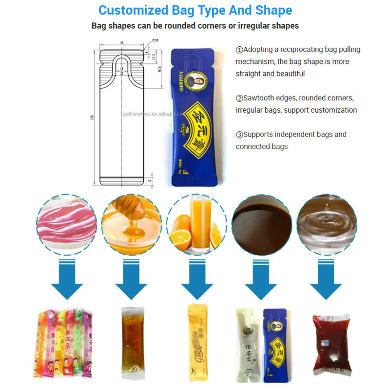 Ice Candy Popsicle Liquid Sachet Packing Machine Ice Lolly Automatic Ice Pop Packing Machine