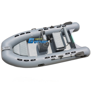 Gather Rib 360 B boat rigid fiberglass inflatable with motor hypalon rigid rib fishing boat rib360 B