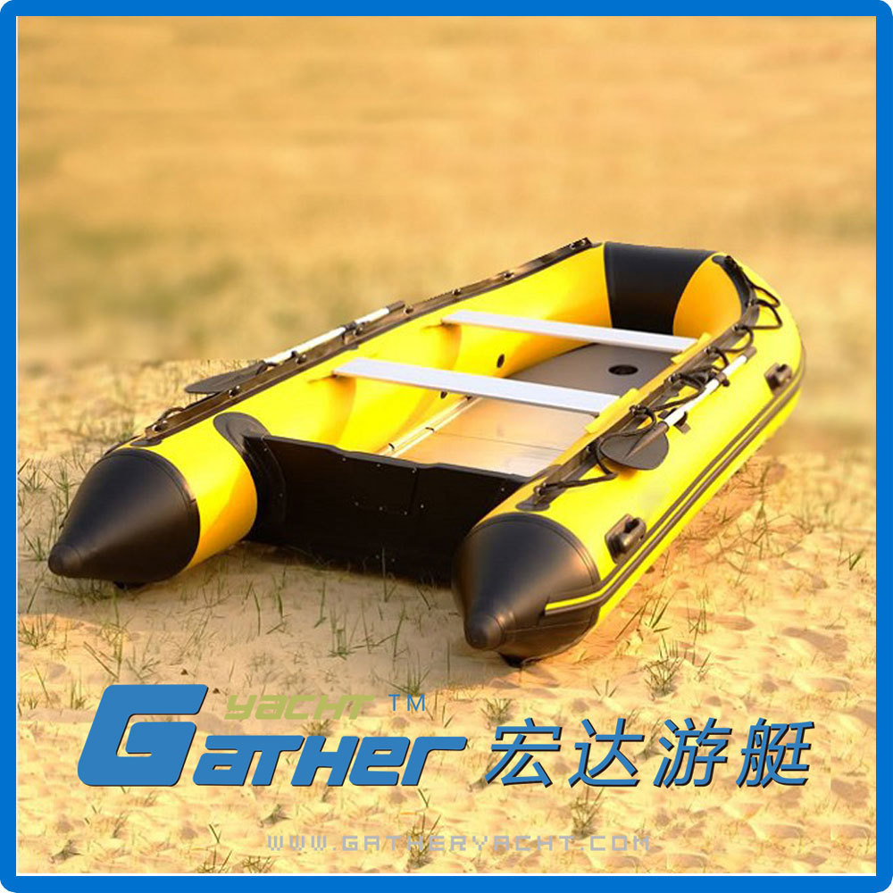 12ft quality hot sale cheap air mat floor inflatable boat for sale from Gather Sport Yacht factory