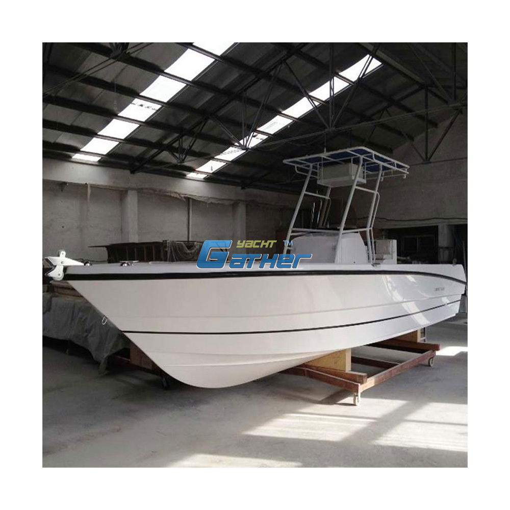 Gather yacht 27ft fiberglass speed boat center console fishing boats sport fiberglass boat philippines moulding for sale