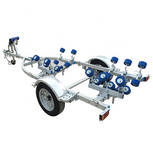 Gather High Quality Reasonable Price  Rigid Inflatable Boat Trailer for 19ft RIB BOAT