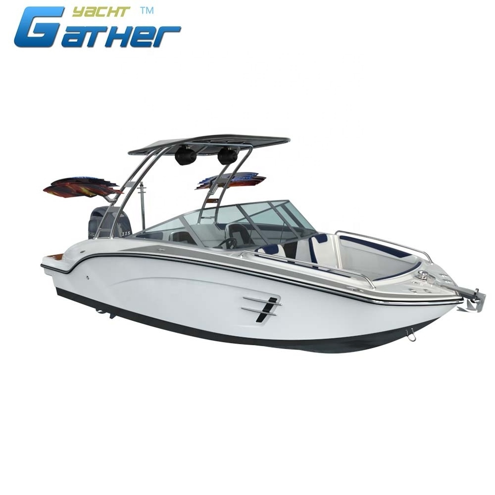 Hot sale factory direct sale boat small 19ft fiberglass sport boats, motor boat,speed boat