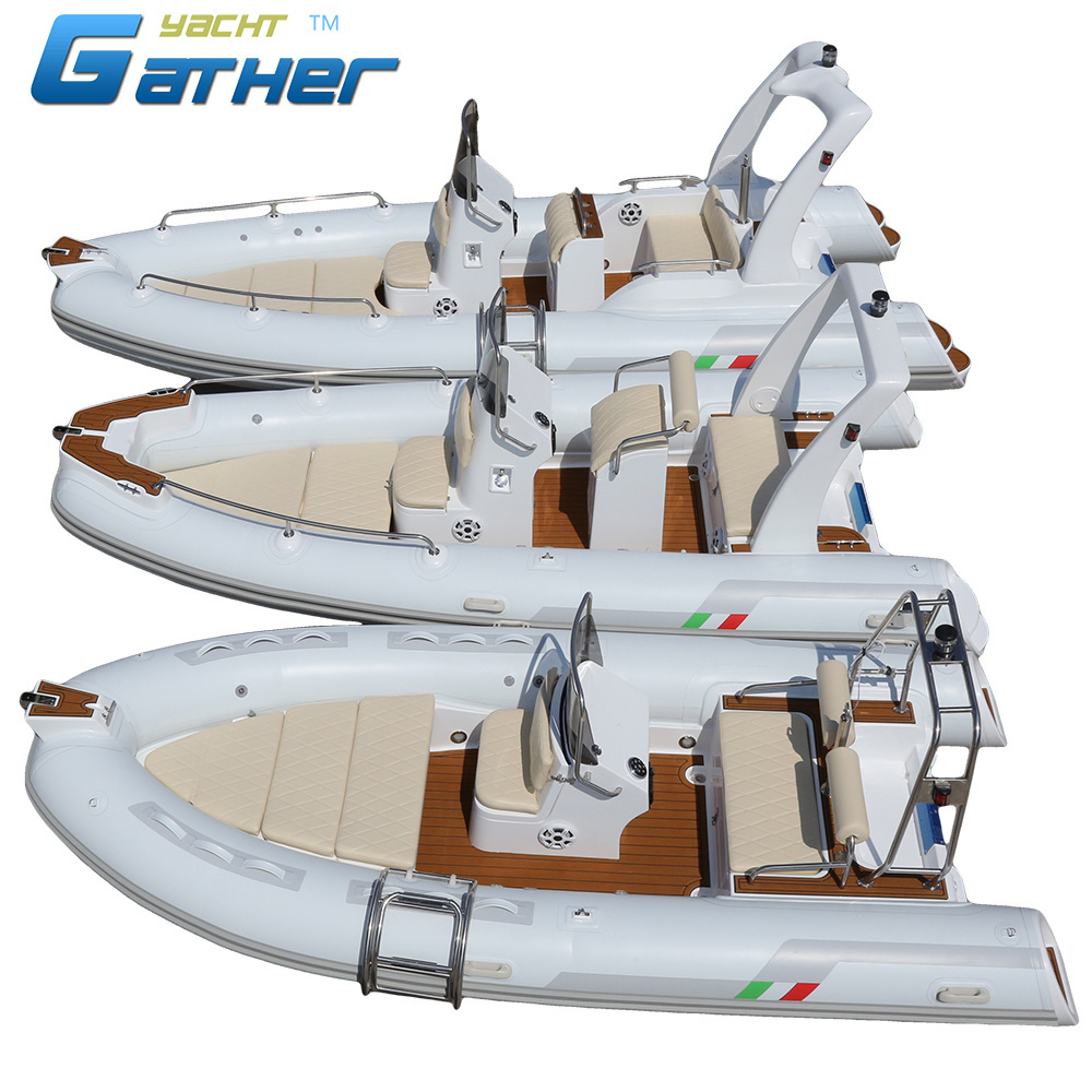 Gather Yacht 16ft Commercial Grade New Style PVC safe fishing boat of inflatable